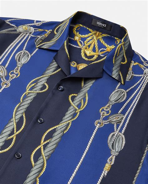 versace soho shirt|Versace nautical shirt.